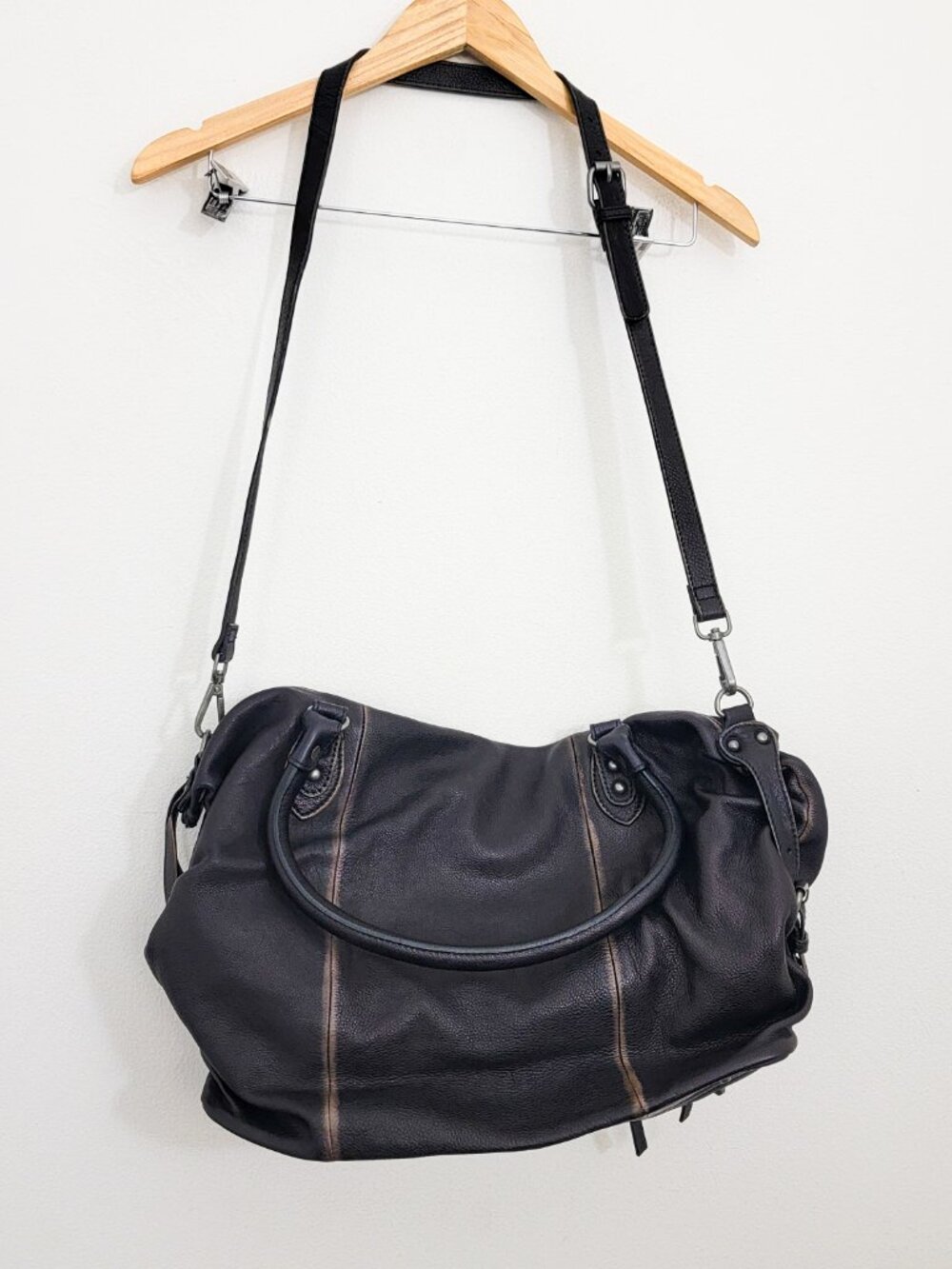Free People We the Free Emerson Tote Bag in Coal - Picture 3 of 5